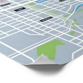 ヴィンテージボストンマサチューセッツの地図，ボストンマアメリカの地図 ポスター (角)