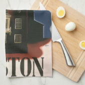 ヴィンテージボストンマサチューセッツ州ポールリバーズライド キッチンタオル (四つ折り)