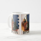 ヴィンテージボストンマサチューセッツ州ポールリバーズライド コーヒーマグカップ (正面左)