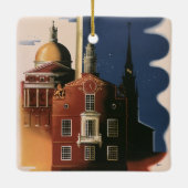 ヴィンテージボストンマサチューセッツ州ポールリバーズライド セラミックオーナメント (裏面)