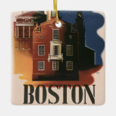 ヴィンテージボストンマサチューセッツ州ポールリバーズライド セラミックオーナメント (正面)