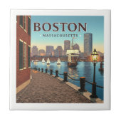 ヴィンテージボストンマサチューセッツ タイル (正面)