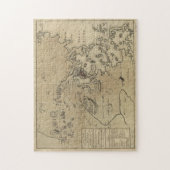 ヴィンテージボストン革命戦争の地図(1775) ジグソーパズル (縦)