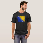ヴィンテージボスニア・ヘルツェゴビナ国旗 Tシャツ (正面フル)