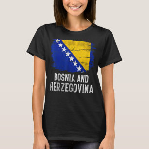 ヴィンテージボスニア・ヘルツェゴビナ国旗 Tシャツ