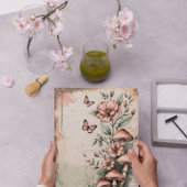 ヴィンテージボタニカルウィススクラップブック紙