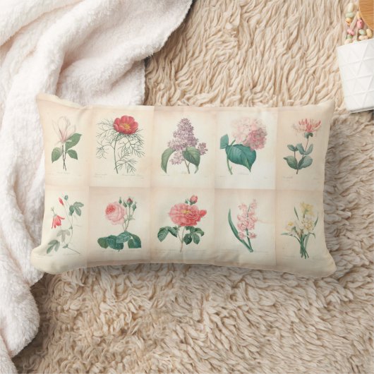 ヴィンテージボタニカルウォーターの色byレドゥート – 枕 (ブランケット)