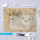 ヴィンテージボタニカルエフェメラ 薄葉紙 (クラフト)