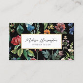 ヴィンテージボタニカルエレガンスデザイナー 名刺 (正面)