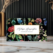 ヴィンテージボタニカルエレガンスデザイナー 名刺