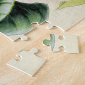 ヴィンテージボタニカルカウンテスオブダービーカメリア ジグソーパズル (側面)