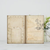 ヴィンテージボタニカルガーデンジャーナルスクラップブック紙 (スタンド正面)