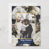 ヴィンテージボタニカルクリスマスの写真カード シーズンカード (正面)