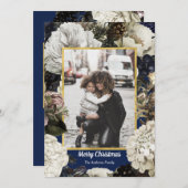 ヴィンテージボタニカルクリスマスの写真カード シーズンカード (正面/裏面)