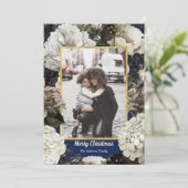 ヴィンテージボタニカルクリスマスの写真カード シーズンカード (スタンド正面)