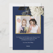 ヴィンテージボタニカルクリスマスの写真カード シーズンカード (裏面)