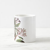 ヴィンテージボタニカルクリスマスバラフラワーブーケ コーヒーマグカップ (中央)