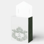 ヴィンテージボタニカルグリーンガーデン結婚パーティーテーマ フェイバーボックス (オープン)