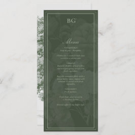 ヴィンテージボタニカルグリーンガーデン結婚パーティーテーマ メニュー