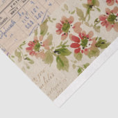 ヴィンテージボタニカルコラージュとエフェメラ 薄葉紙 (詳細)