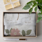 ヴィンテージボタニカルコラージュ – ティッシュペーパー 薄葉紙 (ギフト)