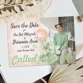 ヴィンテージボタニカルダスティピーチバラバルミツワー アドバイスカード