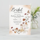 ヴィンテージボタニカルチニーフローラブライダルシャワー 招待状 (スタンド正面)
