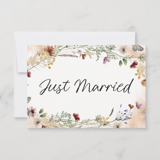 ヴィンテージボタニカルチニ結婚フローラたった今結婚しました (正面)