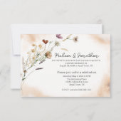 ヴィンテージボタニカルチニ結婚フローラたった今結婚しました (裏面)