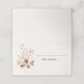 ヴィンテージボタニカルチニ結婚フローラ座席表 プレイスカード (外部開封)