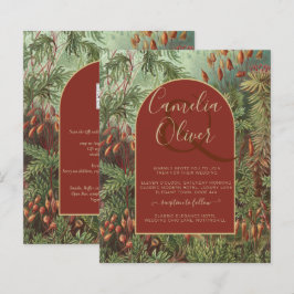 ヴィンテージボタニカルテラコッタ花模様アーチ結婚ズ