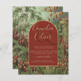 ヴィンテージボタニカルテラコッタ花模様アーチ結婚ズ