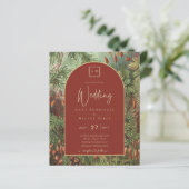 ヴィンテージボタニカルテラコッタ花模様アーチ結婚ズ (スタンド正面)