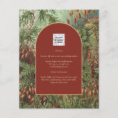 ヴィンテージボタニカルテラコッタ花模様アーチ結婚ズ (裏面)