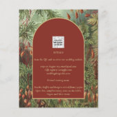 ヴィンテージボタニカルテラコッタ花模様アーチ結婚ズ (裏面)