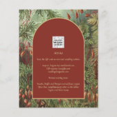 ヴィンテージボタニカルテラコッタ花模様アーチ結婚ズ (裏面)