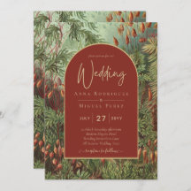 ヴィンテージボタニカルテラコッタ花模様アーチ結婚ズ