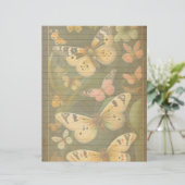 ヴィンテージボタニカルバタフライスクラップブック紙 (スタンド正面)