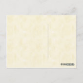 ヴィンテージボタニカルバックアイツリーイラストレーション ポストカード (裏面)