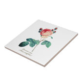 ヴィンテージボタニカルピンクプロヴァンスバラフローラ タイル (側面)