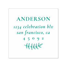 ヴィンテージボタニカルファミリー名差出人住所