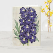 ヴィンテージボタニカルフレーザーズビーラークスパー カード (黄色い花)