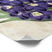 ヴィンテージボタニカルフレーザーズビーラークスパー ポスター (角)