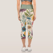 ヴィンテージボタニカルフローラカプリ カプリレギンス (裏面)