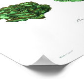 ヴィンテージボタニカルポスター – レタス ポスター (角)