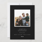 ヴィンテージボタニカルモノグラムフォトホリデーカード シーズンカード (裏面)