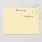 ヴィンテージボタニカルリリーフローラハッピーイースター シーズンポストカード (裏面)