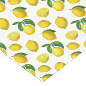 ヴィンテージボタニカルレモンプリント ショートテーブルランナー (コーナー)