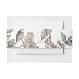 ヴィンテージボタニカルロマンチックスイートピー 招待状ベリーバンド