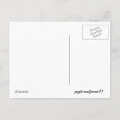 ヴィンテージボタニカル日付はがきを保存 案内ポストカード (裏面)